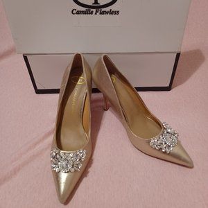 Gold Camille Flawless heels